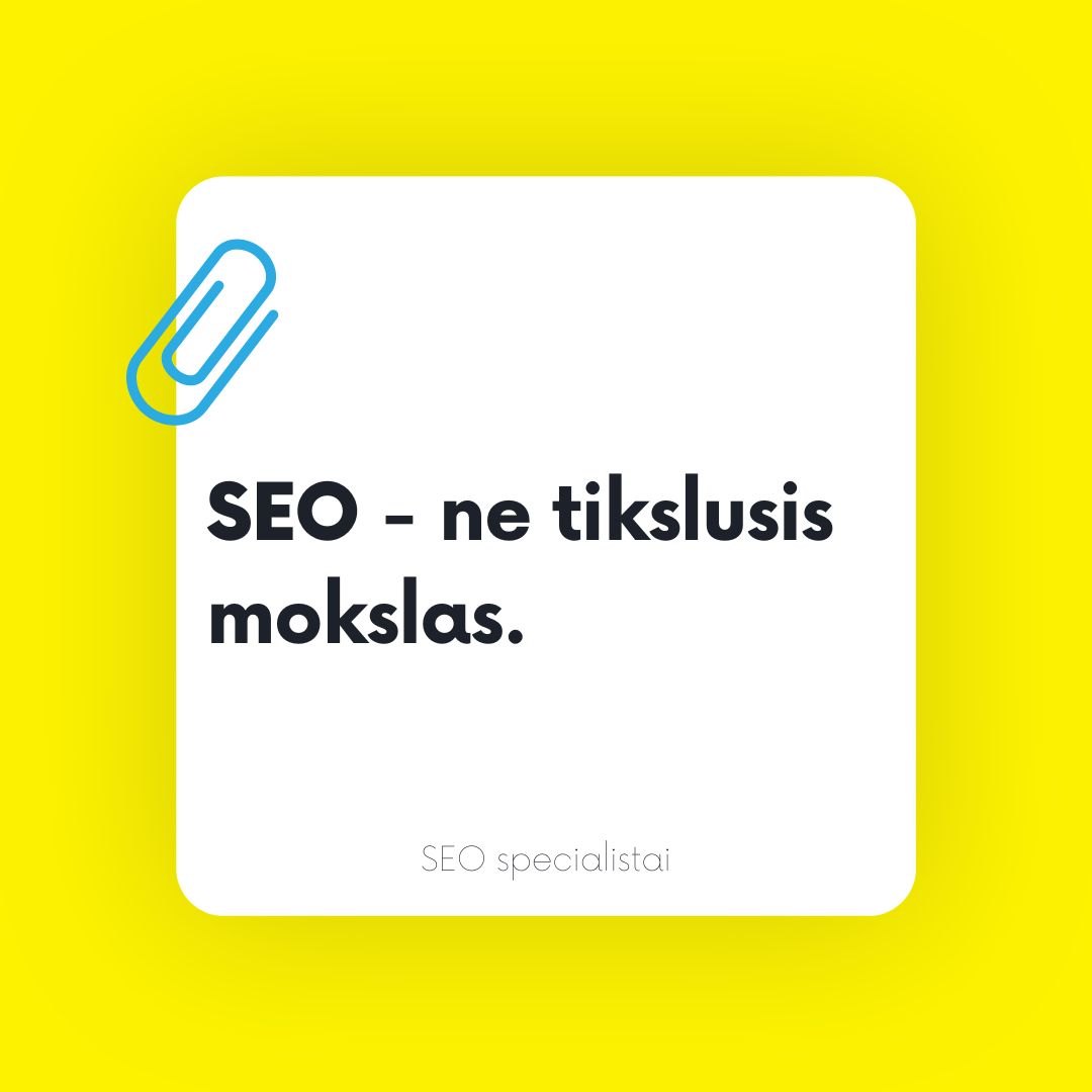 Kaip tapti sėkmingu seo specialistu